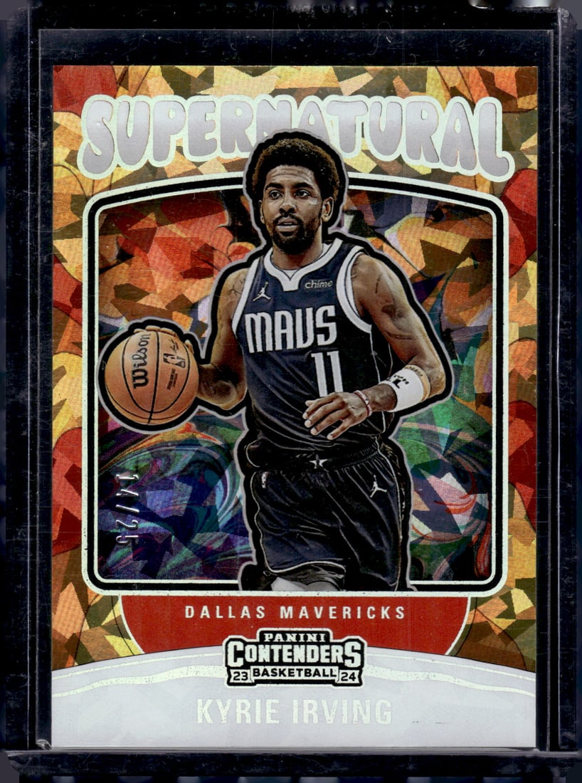 Kyrie Irving Supernatural Cracked Ice /25 2023-24 Panini Contenders #26: Kyrie Irving Supernatural Cracked Ice /25 2023-24 Panini Contenders #26