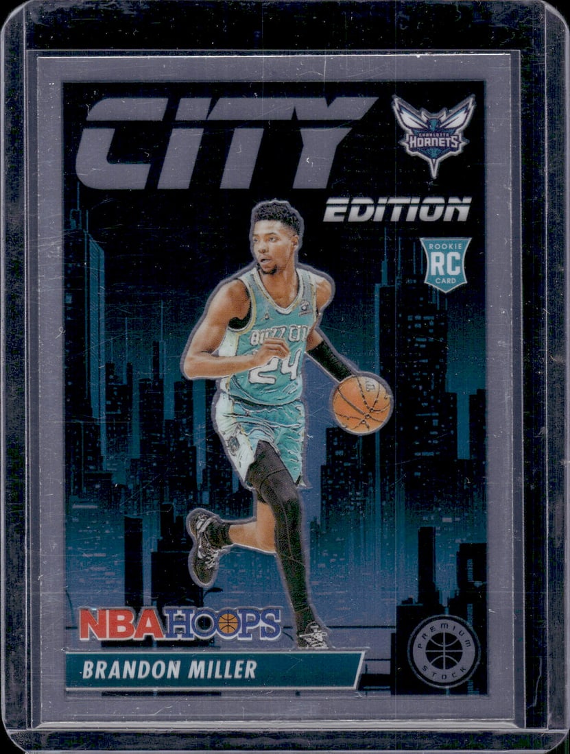 Brandon Miller City Edition RC 2023-24 Panini Premium Stock #12: Brandon Miller City Edition RC 2023-24 Panini Premium Stock #12