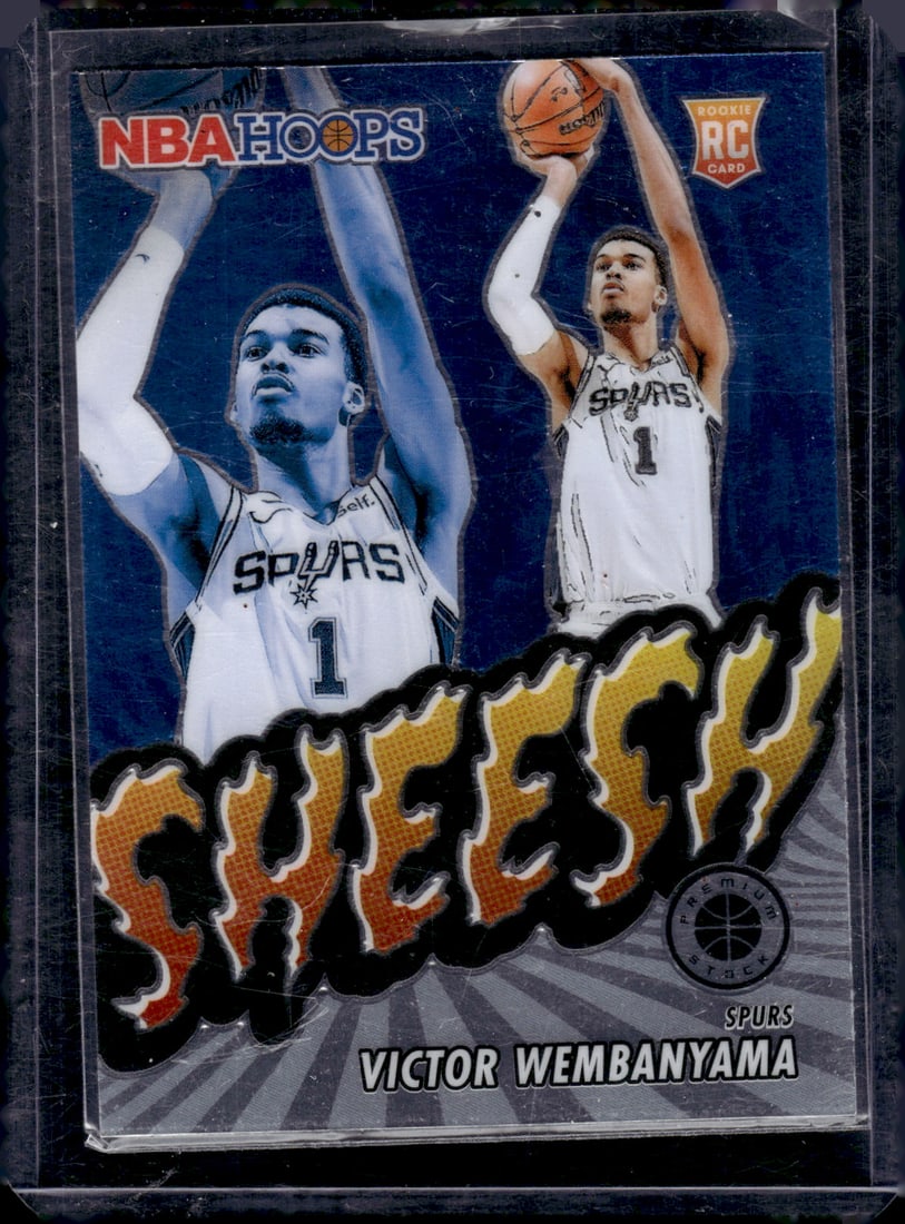 Victor Wembanyama Sheesh RC 2023-24 Panini Premium Stock #12: Victor Wembanyama Sheesh RC 2023-24 Panini Premium Stock #12