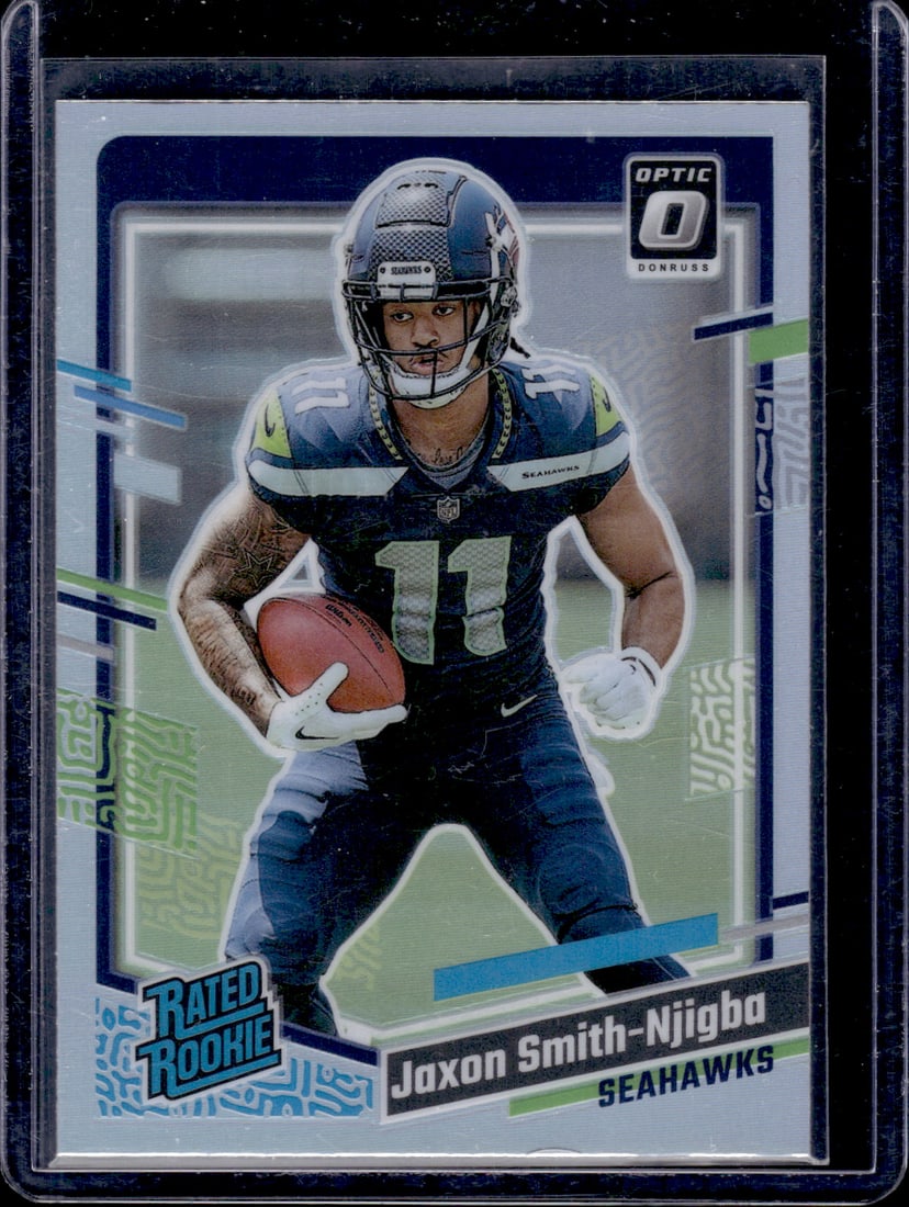 Jaxon Smith-Njigba Holo Prizm RC 2023 Donruss Optic #390 (1 of 2)