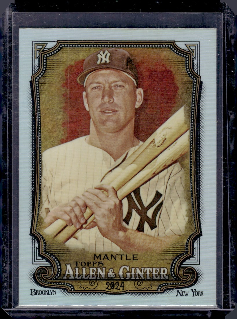 Mickey Mantle Chrome Refractor 2024 Topps Allen & Ginter #142 (1 of 2)
