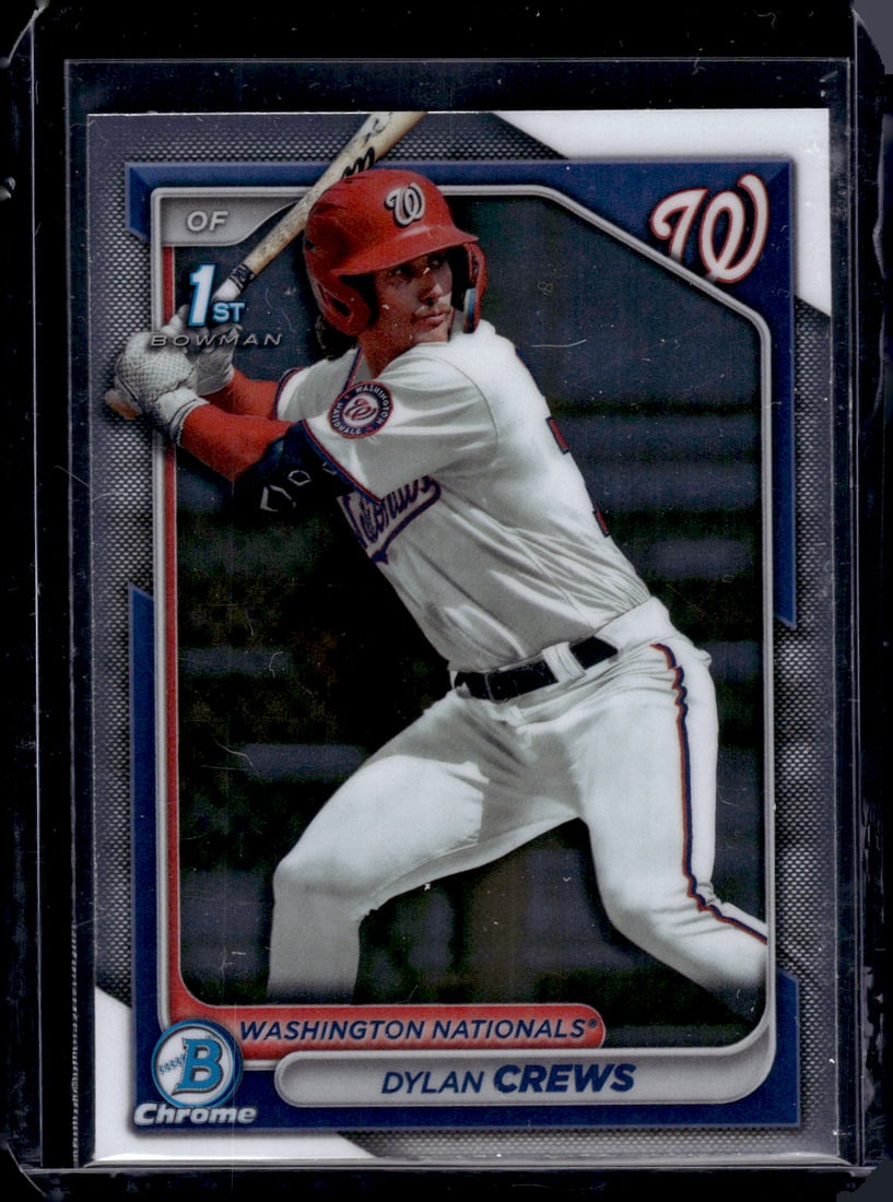 Dylan Crews 1st Bomwan Chrome 2024 Bowman Chrome #BCP-23: Dylan Crews 1st Bomwan Chrome 2024 Bowman Chrome #BCP-23