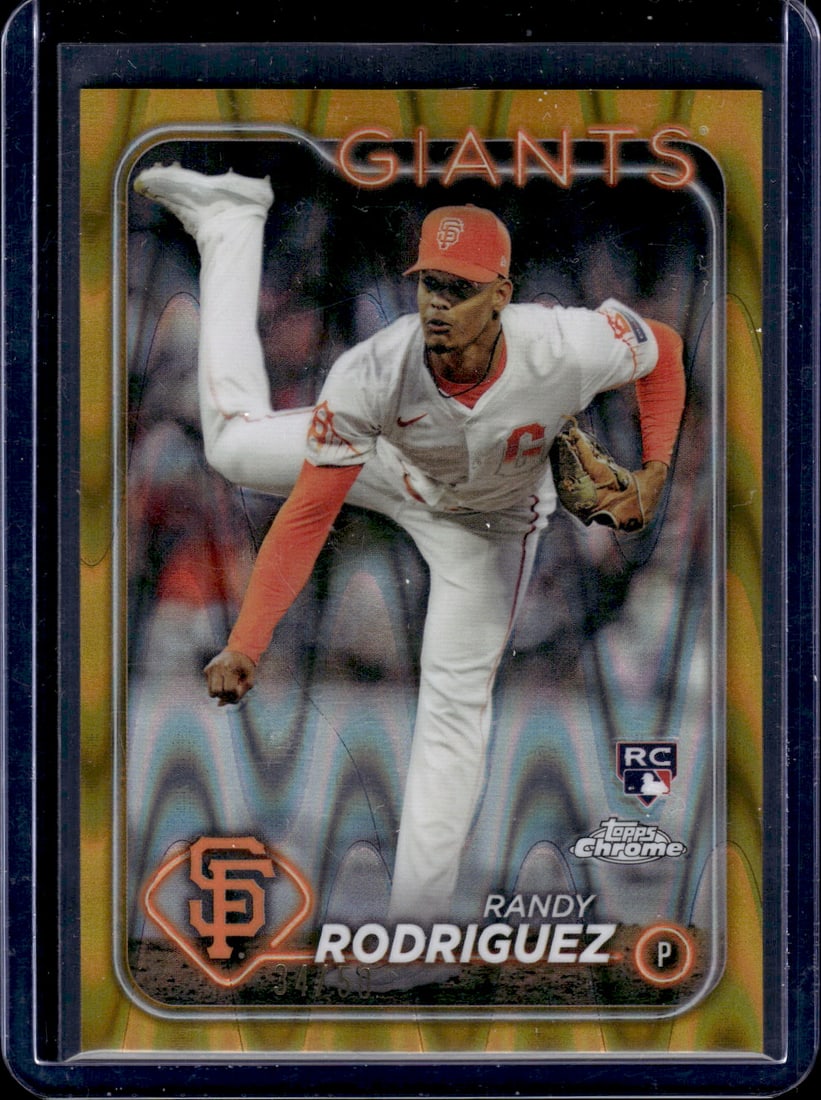 Randy Rodriguez Gold Raywave Refractor RC /50 2024 Topps Chrome #USC106: Randy Rodriguez Gold Raywave Refractor RC /50 2024 Topps Chrome #USC106