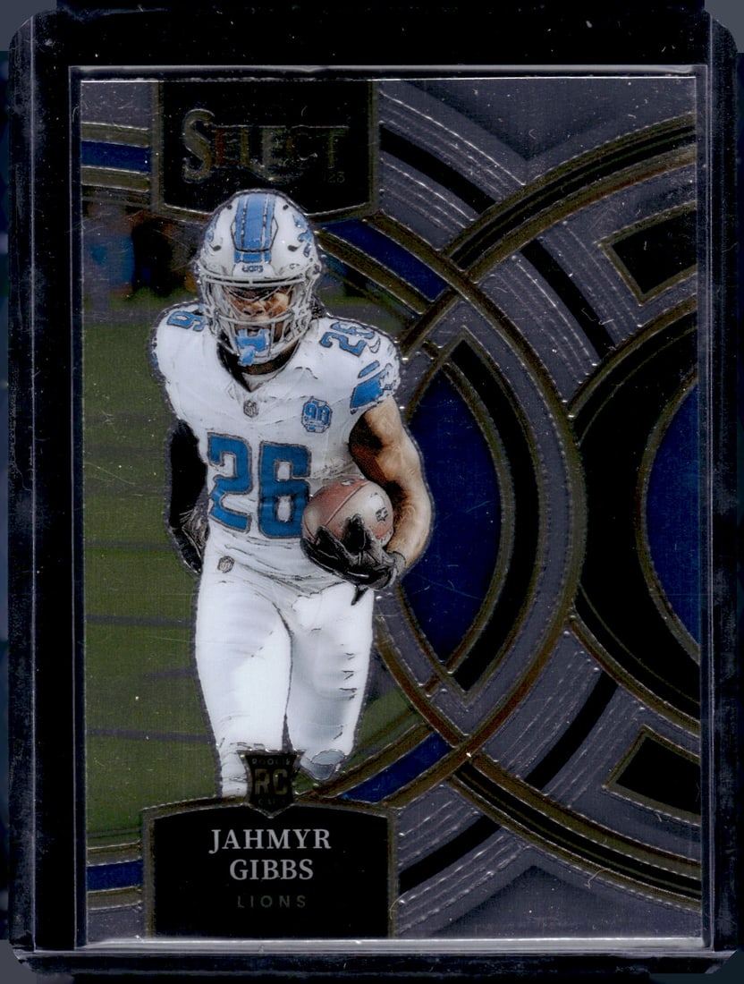 Jahmyr Gibbs Premier Level RC 2023 Panini Select #198: Jahmyr Gibbs Premier Level RC 2023 Panini Select #198
