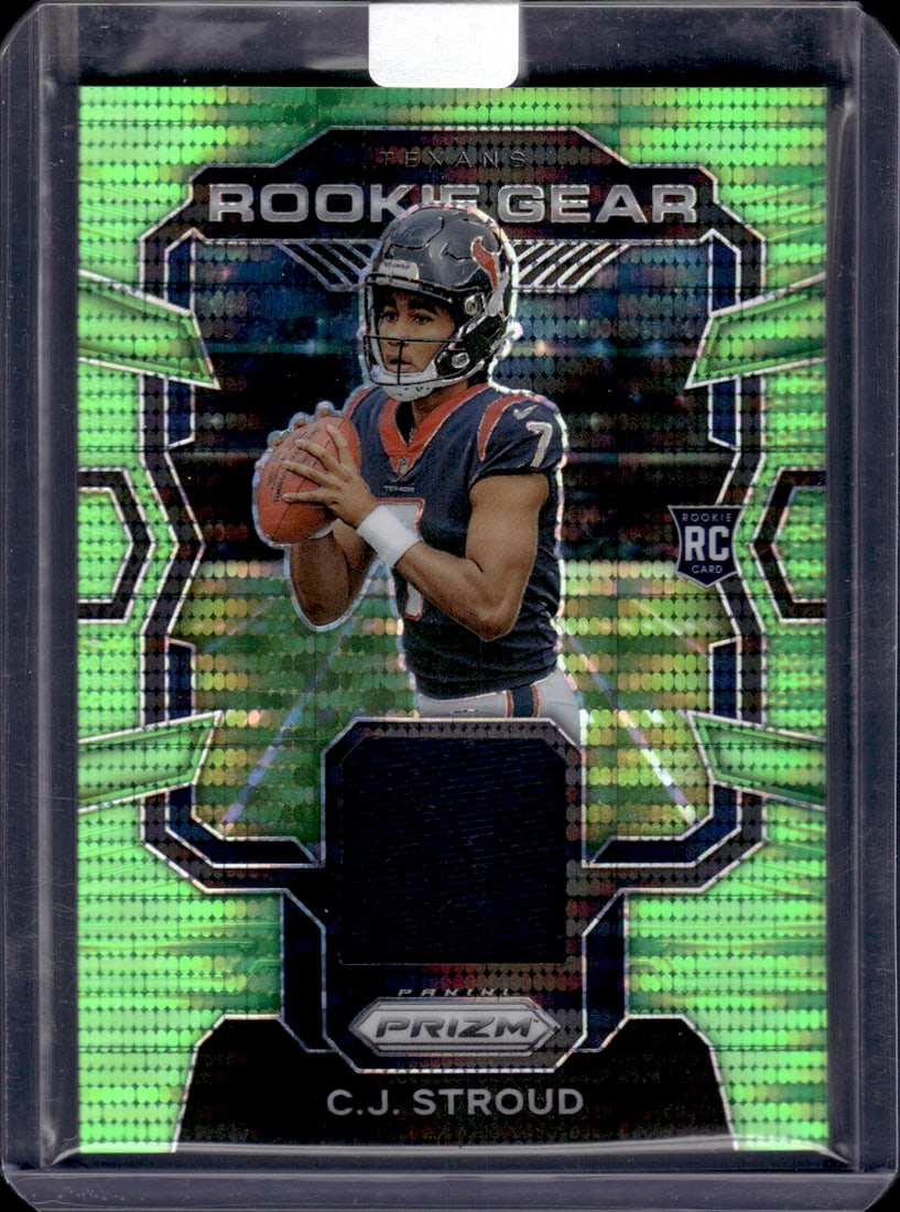 Cj Stroud Neon Green Pulsar RC Patch 2023 Panini Prizm #RG-CJS (1 of 2)