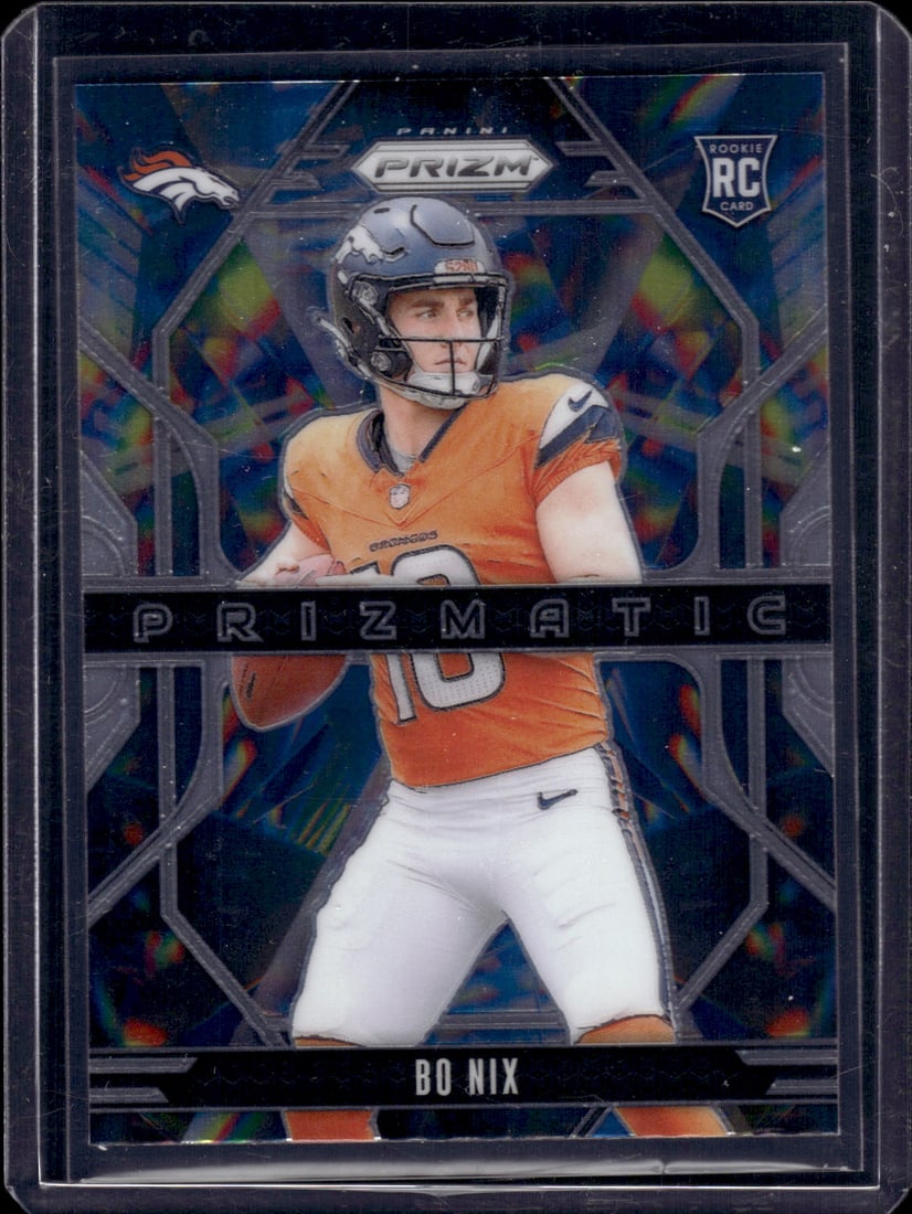 Bo Nix Prizmatic RC 2024 Panini Prizm #11: Bo Nix Prizmatic RC 2024 Panini Prizm #11