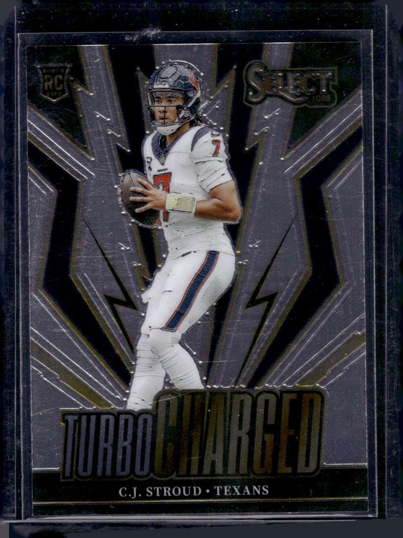 Cj Stroud Turbocharged RC 2023 Panini Select #TUR-CST: Cj Stroud Turbocharged RC 2023 Panini Select #TUR-CST