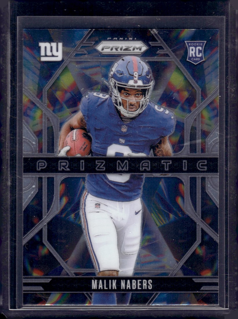 Malik Nabers Prizmatic RC 2024 Panini Prizm #13: Malik Nabers Prizmatic RC 2024 Panini Prizm #13