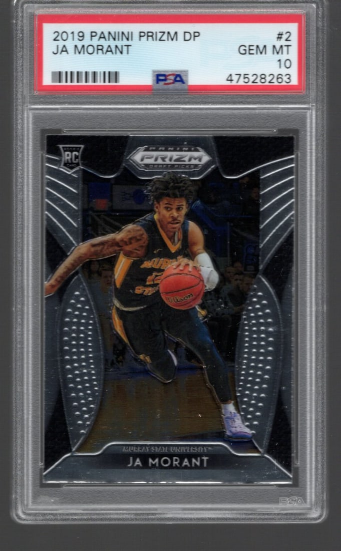 Ja Morant RC 2019 Panini Prizm Draft Picks #2 PSA 10 (1 of 2)