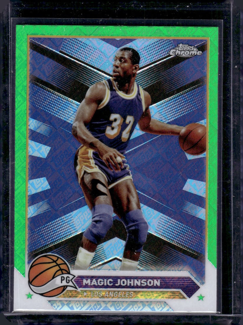 Magic Johnson Green Topps Refractor 2023-24 Topps Chrome #97 (1 of 2)