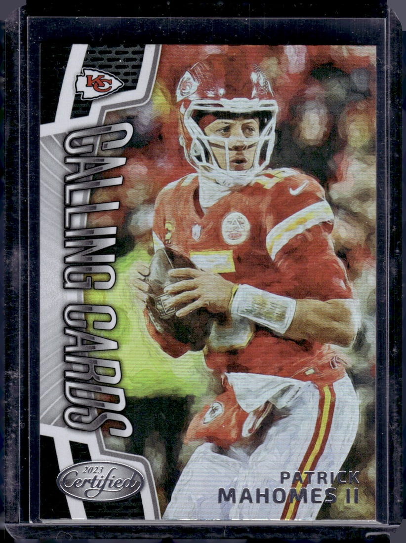 Patrick Mahomes Calling Cards 2023 Panini Certified #CALL-8 (1 of 2)