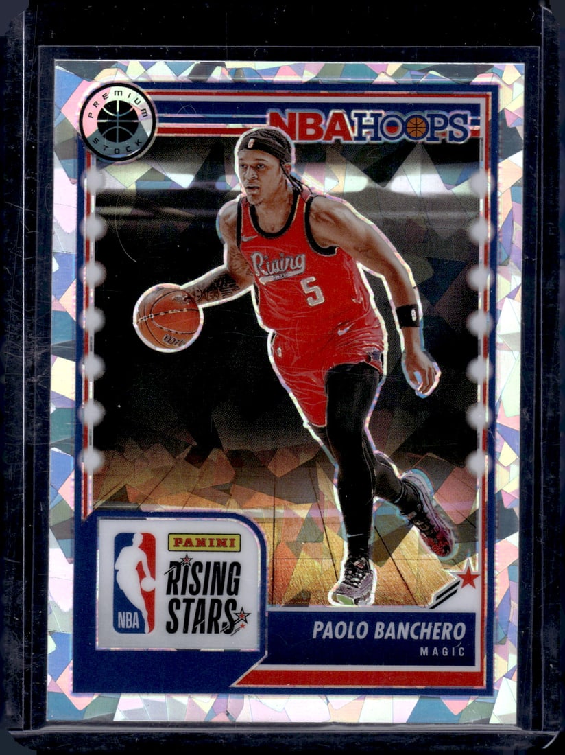 Paolo Banchero Rising Stars Cracked Ice 2023-24 Panini Premium Stock #295: Paolo Banchero Rising Stars Cracked Ice 2023-24 Panini Premium Stock #295