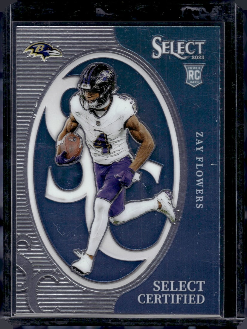 Zay Flowers Select Certified RC 2023 Panini Select #CRO-ZFL: Zay Flowers Select Certified RC 2023 Panini Select #CRO-ZFL