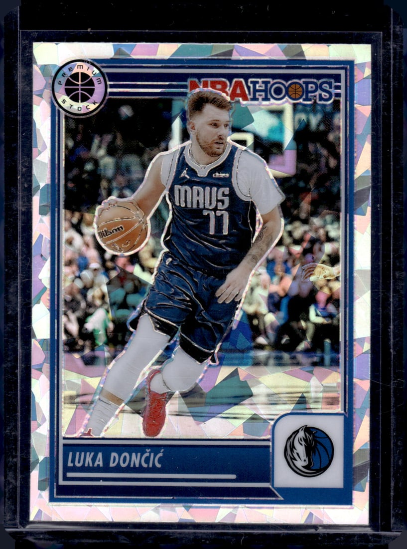 Luka Doncic Cracked Ice 2023-24 Panini Premium Stock #9 (1 of 2)