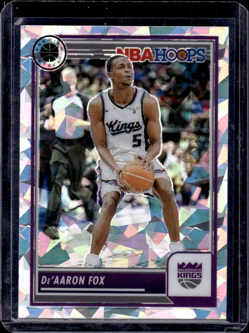 De'Aaron Fox Cracked Ice 2023-24 Panini Premium Stock #199 (1 of 2)