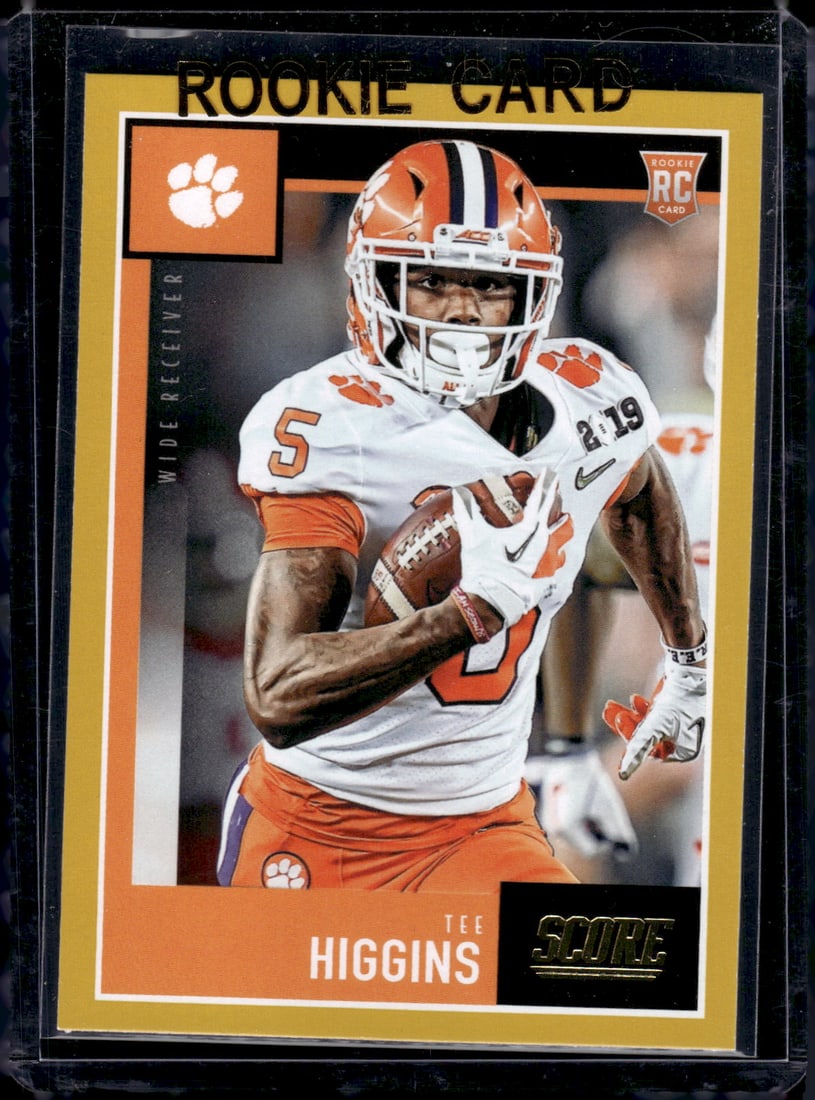 Tee Higgins Yellow Border RC 2020 Panini Score #439 (1 of 2)