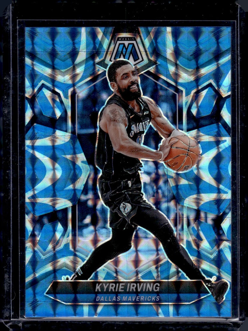 Kyrie Irving Reactive Blue Prizm 2023-24 Panini Mosaic #115 (1 of 2)