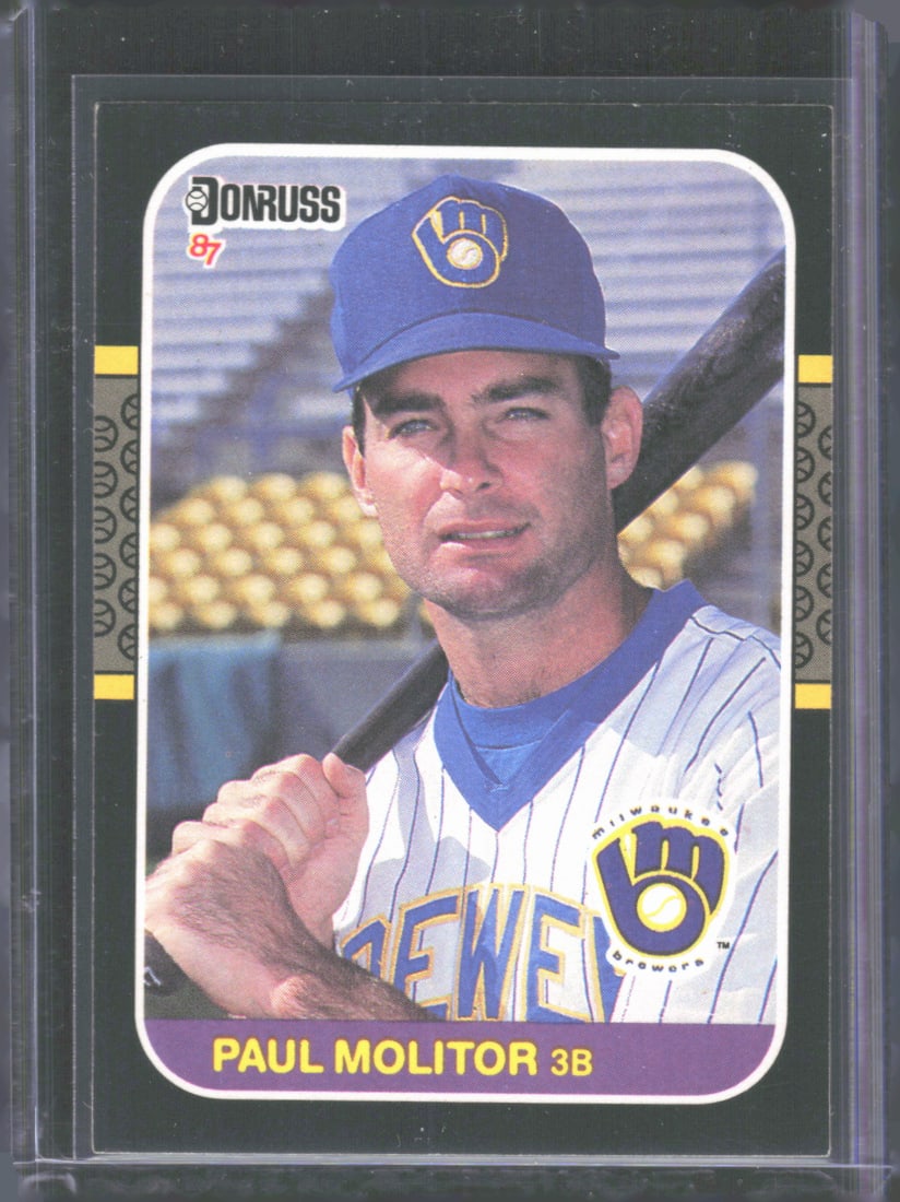 Paul Molitor 1987 Donruss Vintage Baseball Card #117: Paul Molitor 1987 Donruss Vintage Baseball Card #117