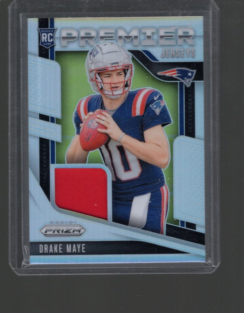 Drake Maye Rookie Card Premier Jerseys Silver Prizm 2024 Panini Prizm #PJ-DME (1 of 2)