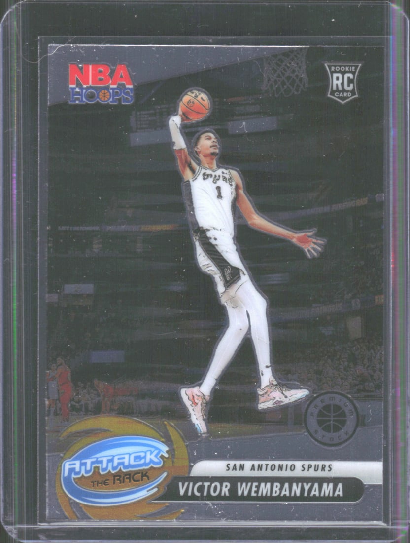 Victor Wembanyama Rookie Card Attack The Rack 2023-24 Panini Premium Stock #3: Victor Wembanyama Rookie Card Attack The Rack 2023-24 Panini Premium Stock #3