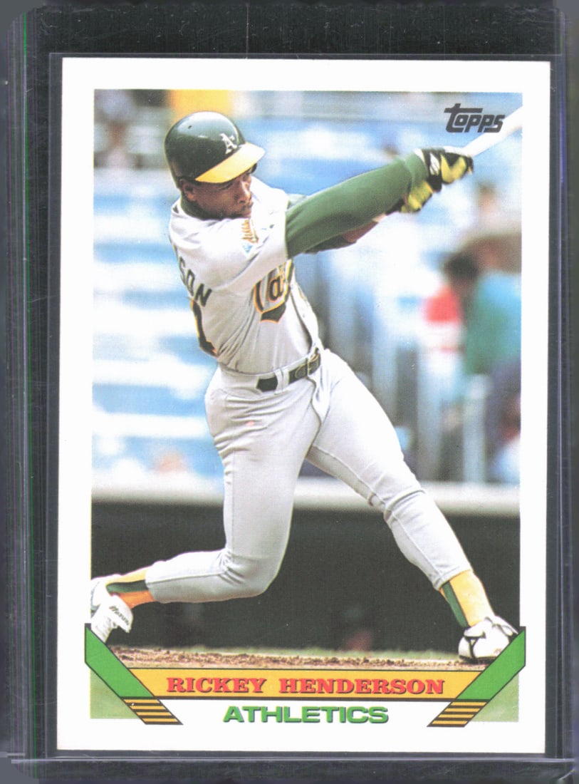 Rickey Henderson 1993 Topps Vintage Baseball Card Hall of Famer #750 (1 of 2)