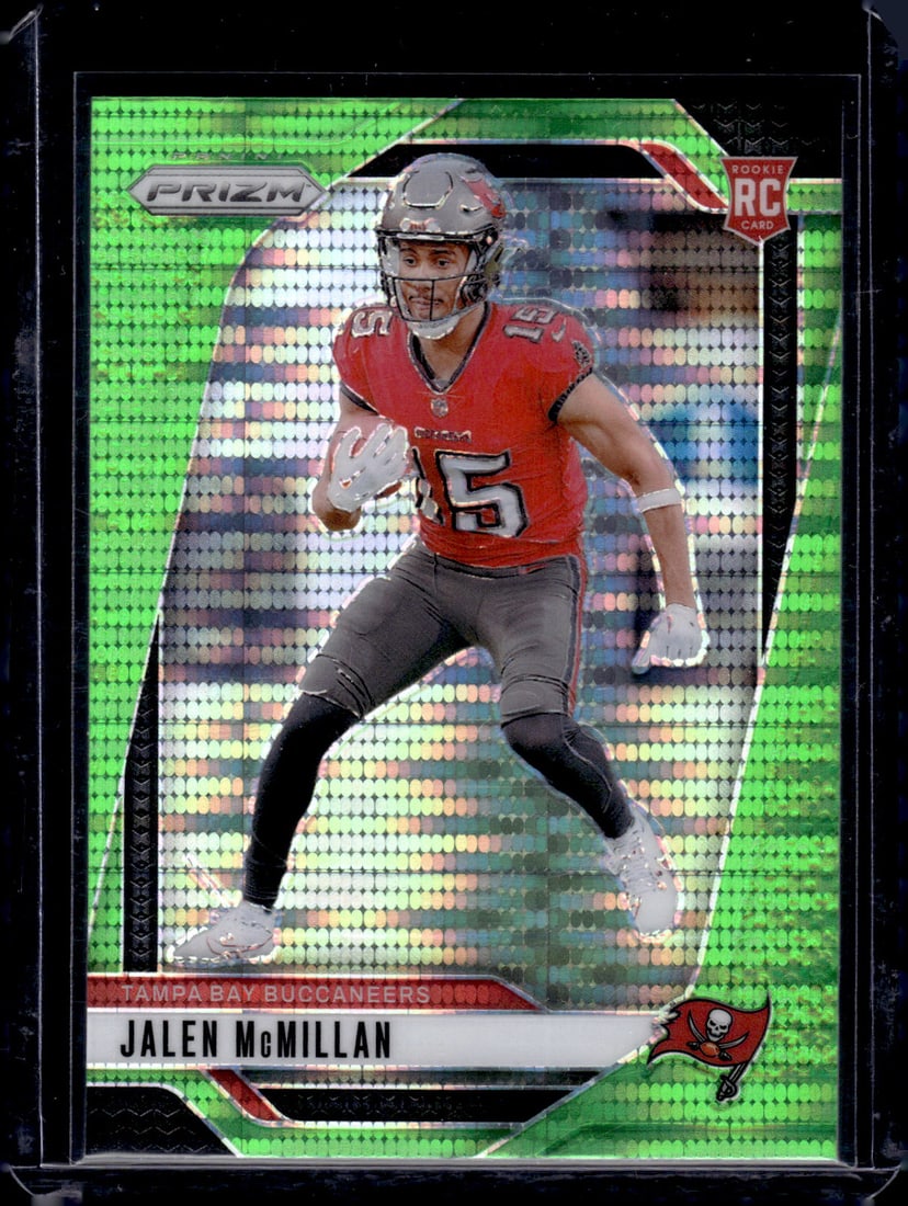 Jalen McMillan Neon Green Puslar RC 2024 Panini Prizm #338: Jalen McMillan Neon Green Puslar RC 2024 Panini Prizm #338
