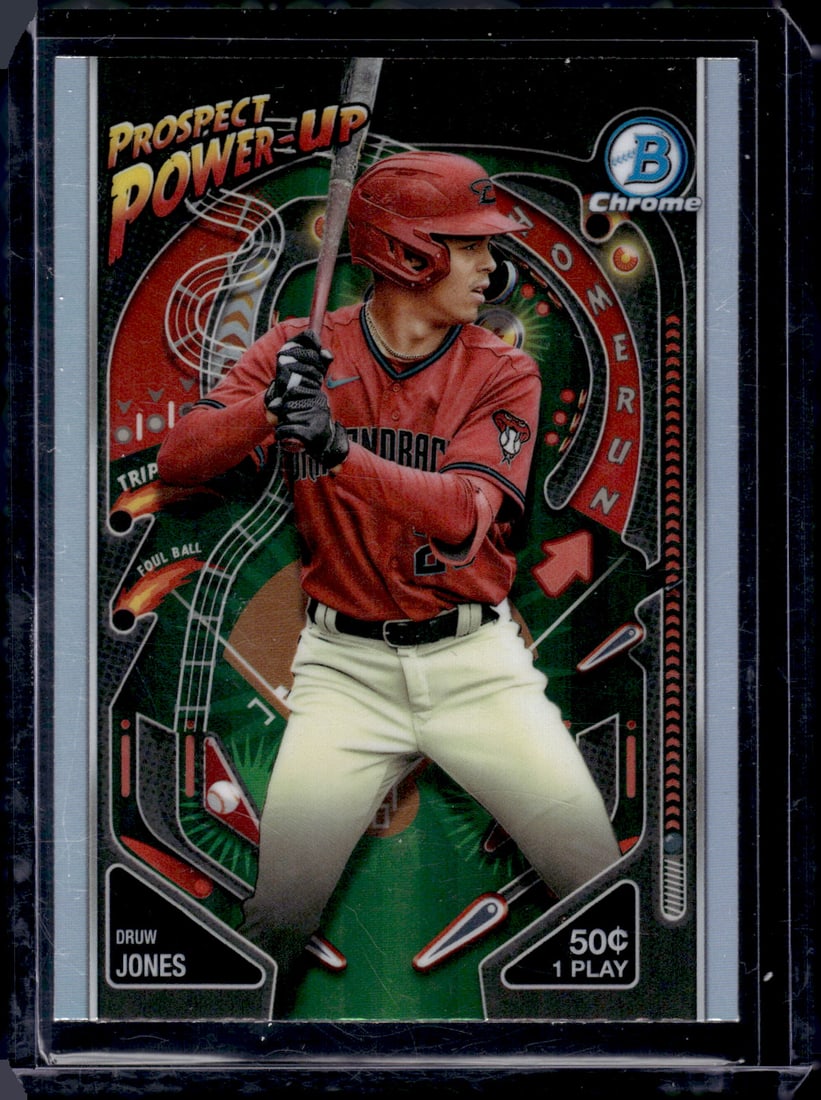 Druw Jones Prospect Power-Up 2024 Bowman Chrome #PP-4: Druw Jones Prospect Power-Up 2024 Bowman Chrome #PP-4