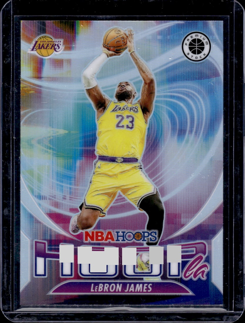 LeBron James Hoopla Silver Prizm 2023-24 Panini Premium Stock #10 (1 of 2)