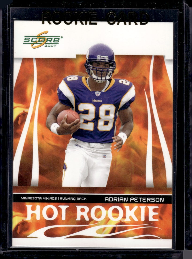 Adrian Peterson Hot Rookie 2007 Score #HR-3: Adrian Peterson Hot Rookie 2007 Score #HR-3