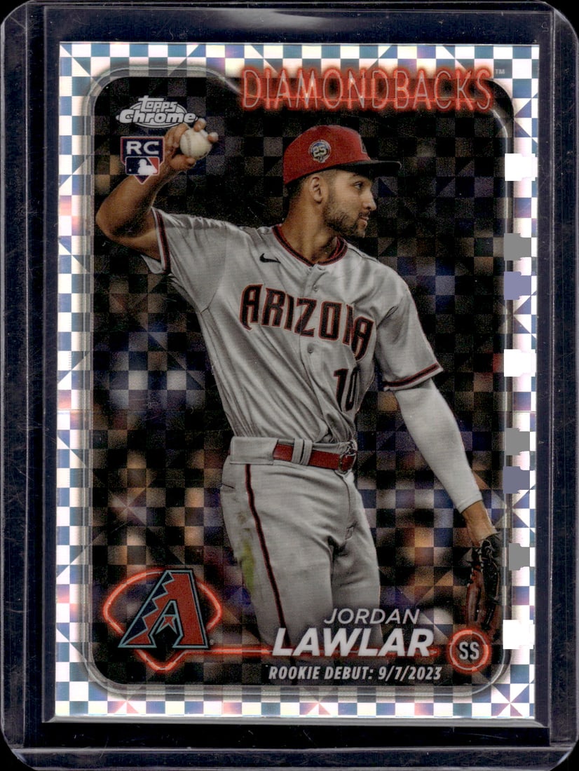Jordan Lawlar Xfractor RC 2024 Topps Chrome Update #USC51: Jordan Lawlar Xfractor RC 2024 Topps Chrome Update #USC51