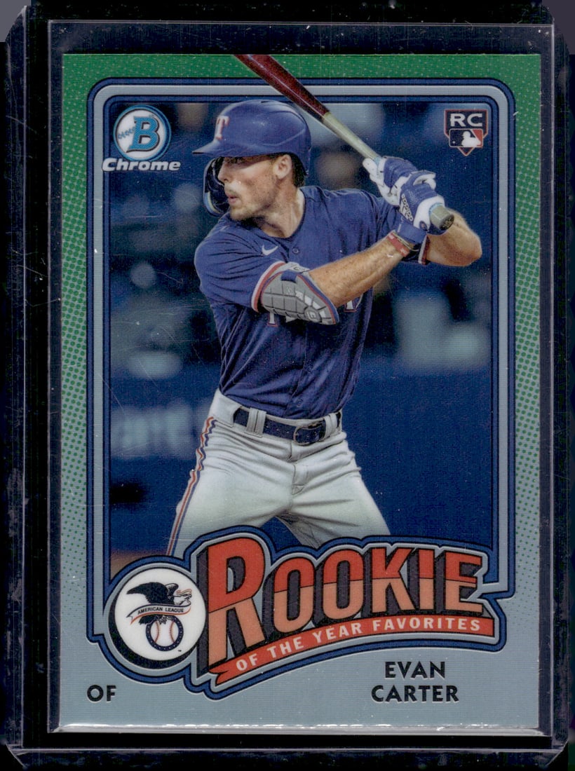 Evan Carter RC 2024 Bowman Chrome ROY Favorite #ROY-12: Evan Carter RC 2024 Bowman Chrome ROY Favorite #ROY-12