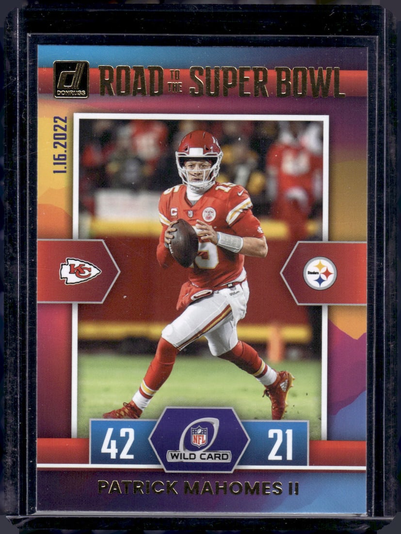Patrick Mahomes Road to the Super Bowl 2022 Panini Donruss #WC-PM (1 of 2)