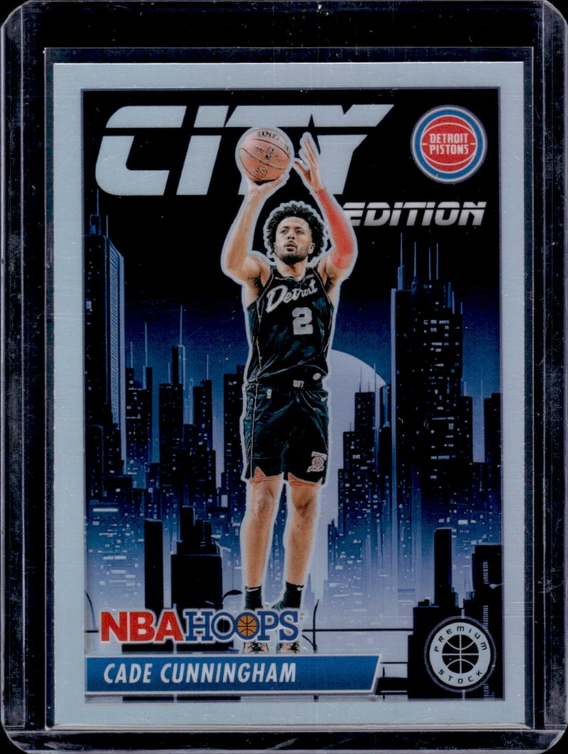 Cade Cunningham City Edition Silver Prizm 2023-24 Panini Premium Stock #29: Cade Cunningham City Edition Silver Prizm 2023-24 Panini Premium Stock #29