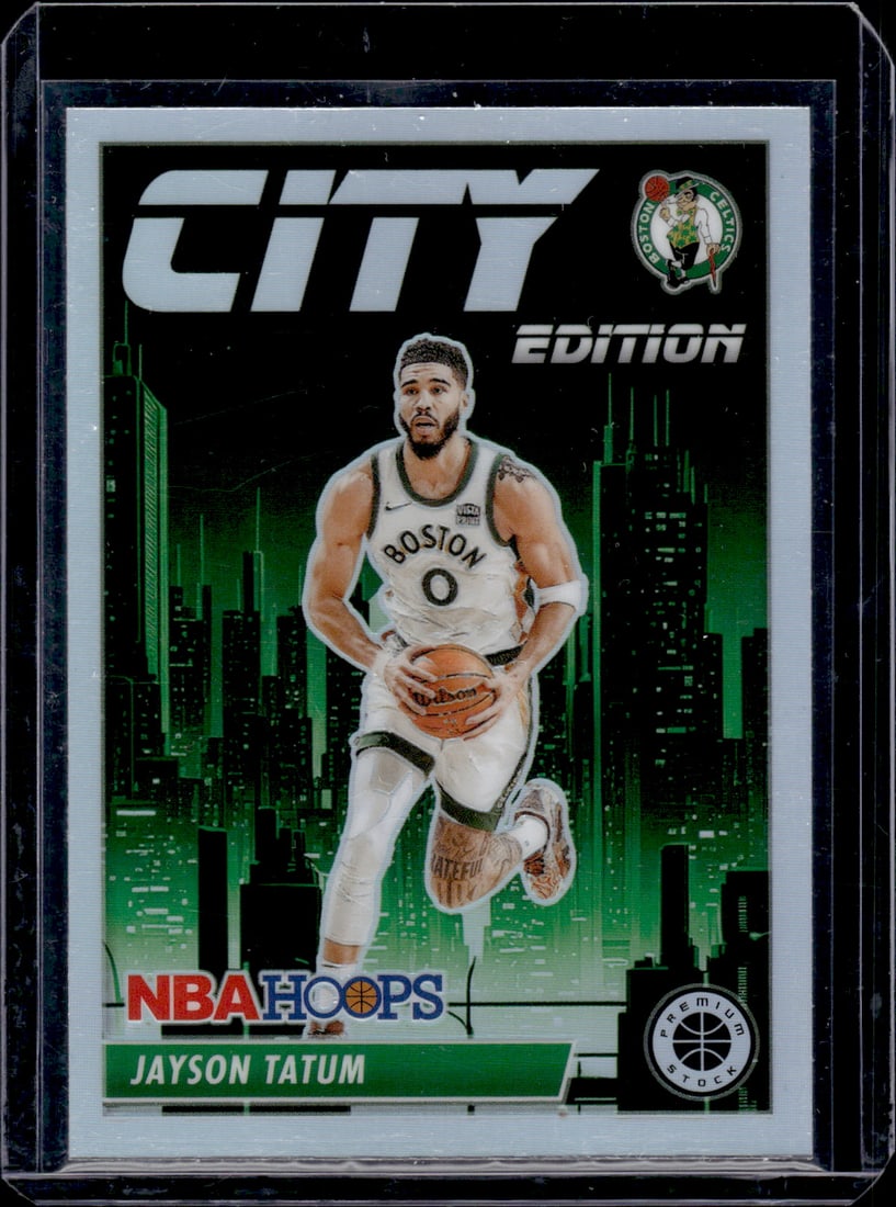 Jayson Tatum City Edition Silver Prizm 2023-24 Panini Premium Stock #3: Jayson Tatum City Edition Silver Prizm 2023-24 Panini Premium Stock #3