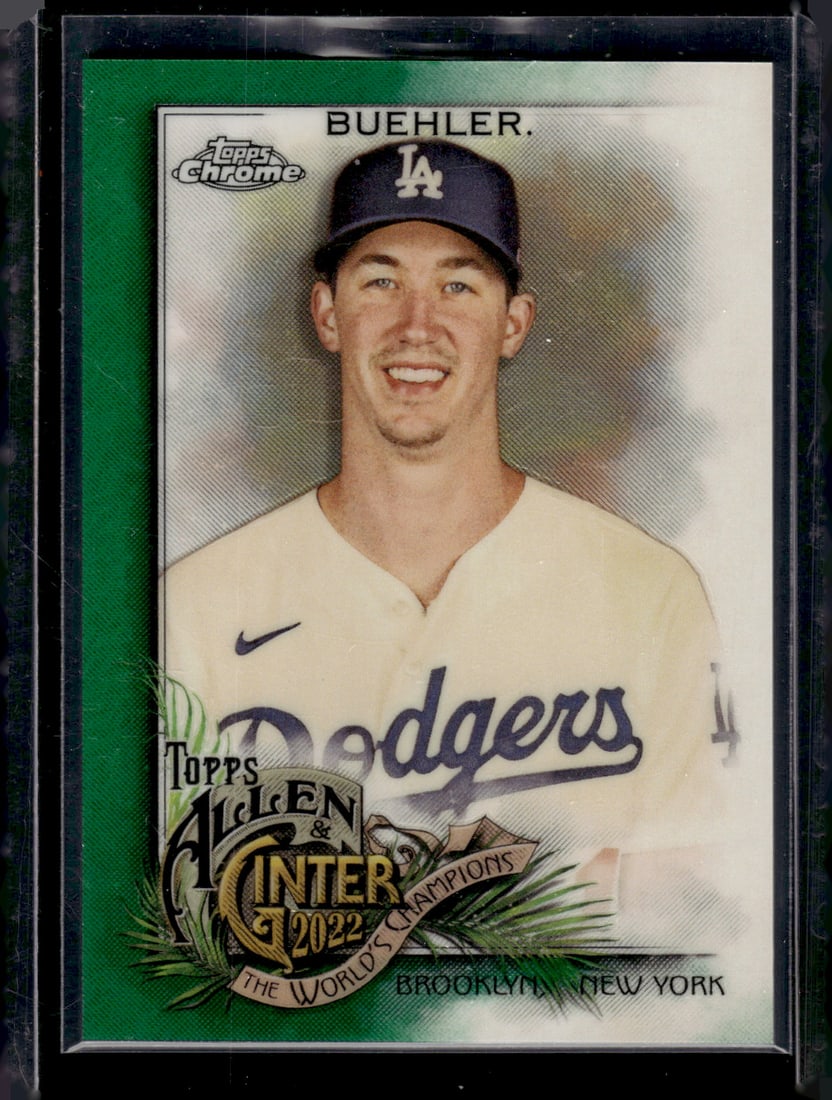 Walker Buehler Green Refractor /99 2022 Topps Chrome Allen & Ginter #27 (1 of 2)