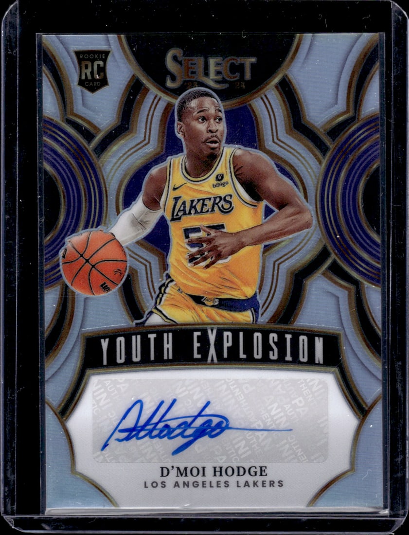D'Moi Hodge Youth Explosion Silver Prizm RC Auto 2023-24 Panini Select #YE-MOI (1 of 2)