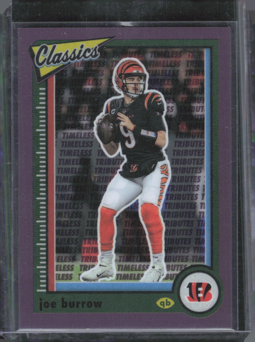 Joe Burrow Premium Edition Timeless Tributes Purple 2022 Panini Classics #17: Joe Burrow Premium Edition Timeless Tributes Purple 2022 Panini Classics #17
