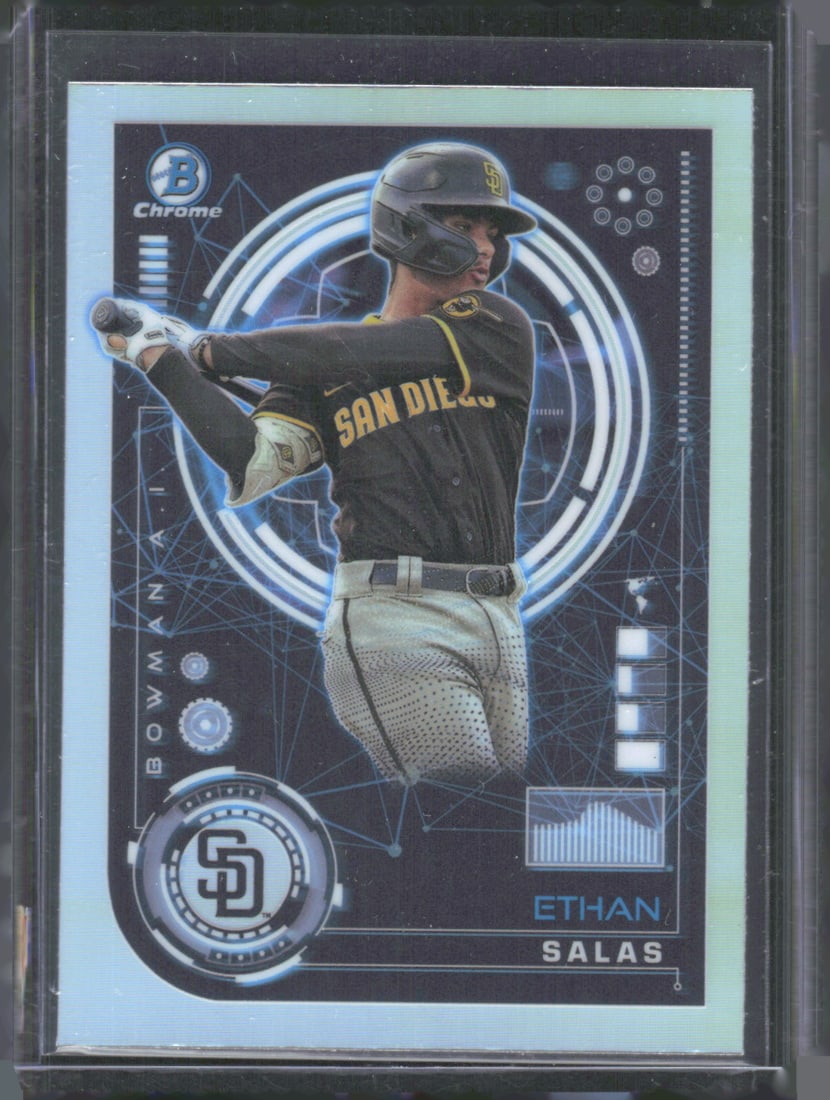 Ethan Salas Refractor Bowman A.I. 2024 Bowman #BAI-14: Ethan Salas Refractor Bowman A.I. 2024 Bowman #BAI-14