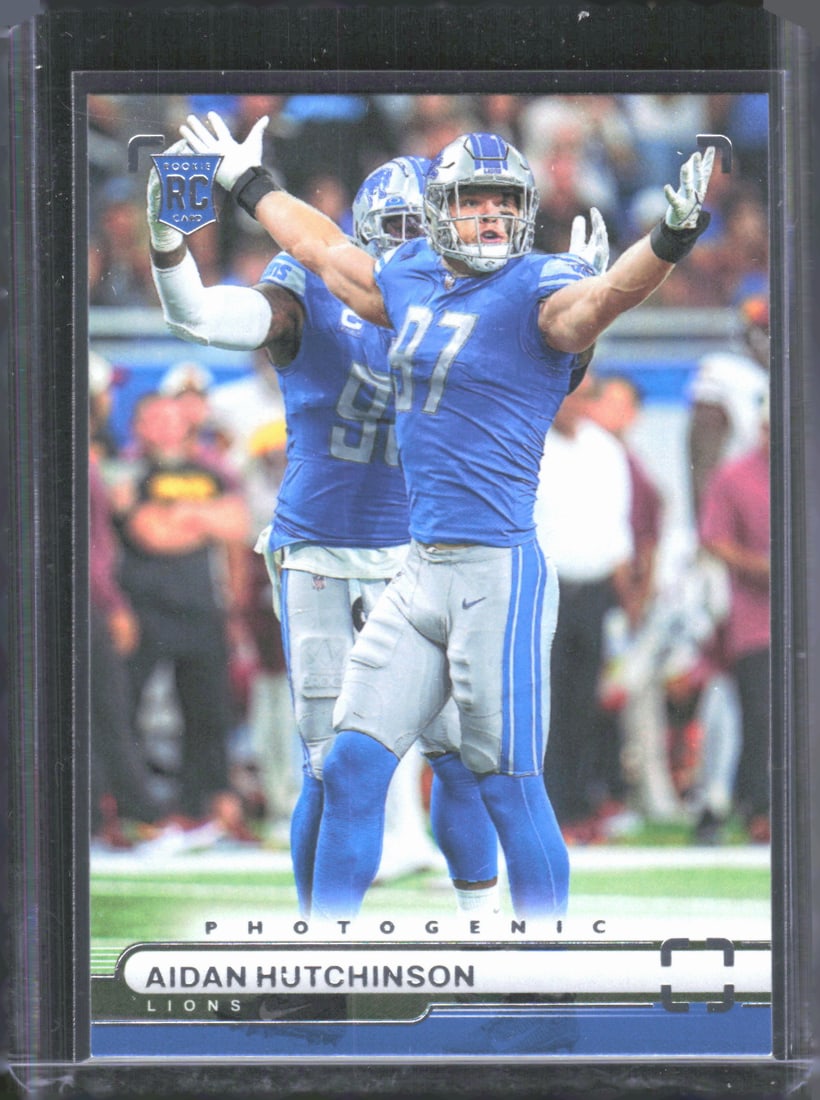 Aidan Hutchinson Rookie Card 2022 Panini Chronicles #PH-42: Aidan Hutchinson Rookie Card 2022 Panini Chronicles #PH-42