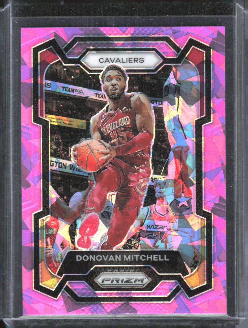 Donovan Mitchell Prizms Pink Ice 2023-24 Panini Prizm #43 (1 of 2)