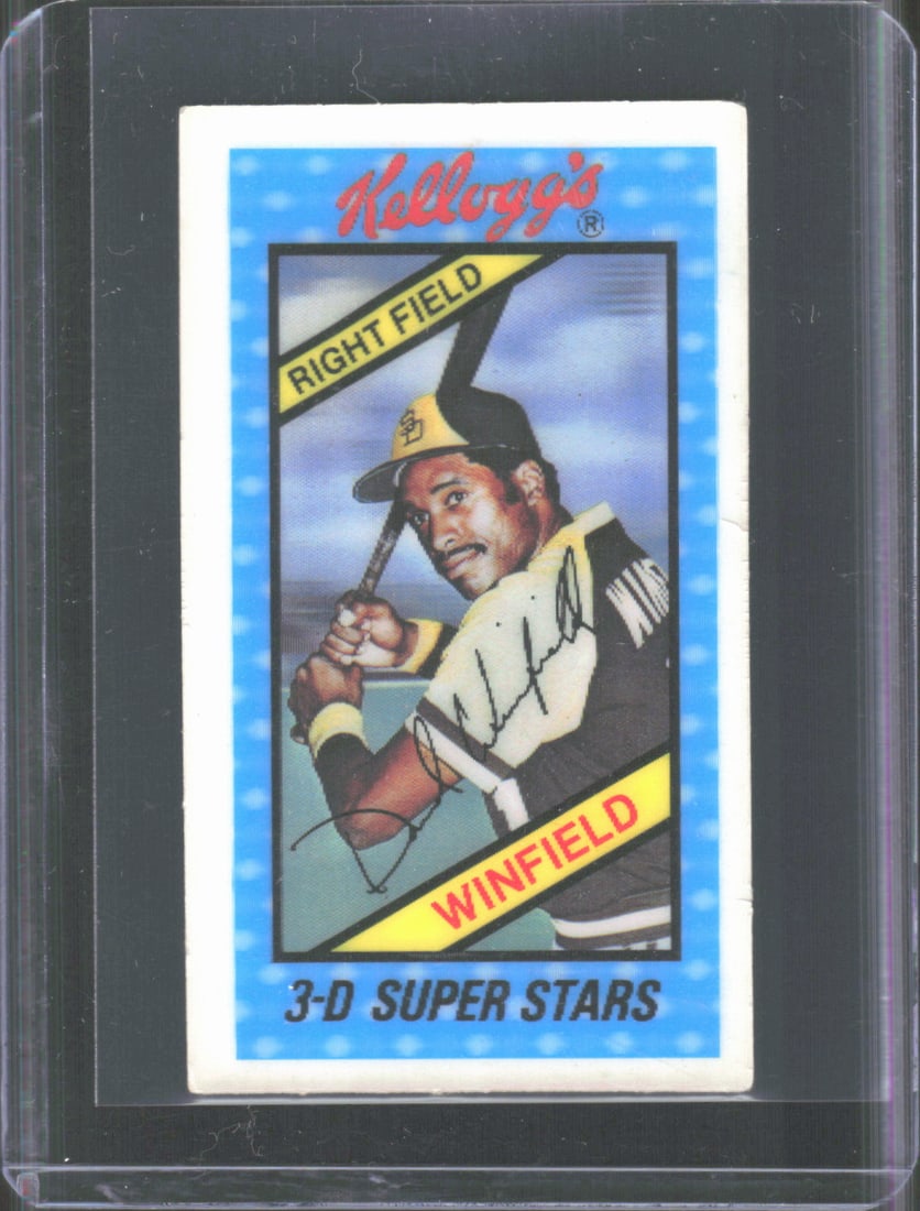 Dave Winfield 1980 Kellogg's 3-D Super Stars #32 Vintage Baseball Card (1 of 2)