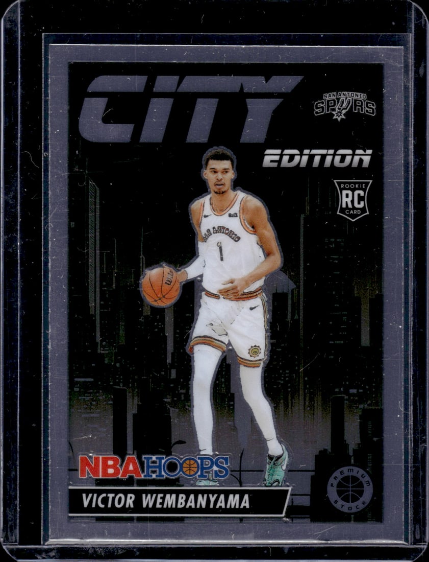 Victor Wembanyama City Edition RC 2023-24 Panini Premium Stock #25: Victor Wembanyama City Edition RC 2023-24 Panini Premium Stock #25