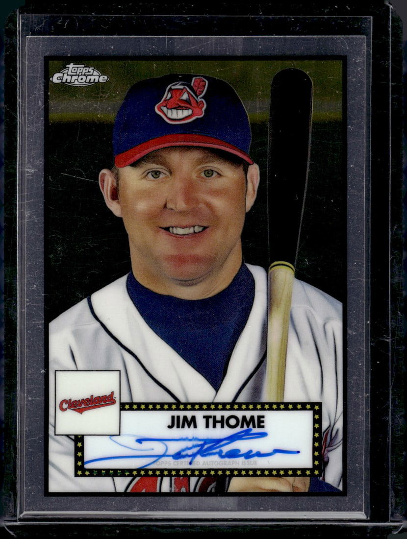 Jim Thome On Card Auto 2021 Topps Chrome Platinum Anniversary #PA-JT (1 of 2)