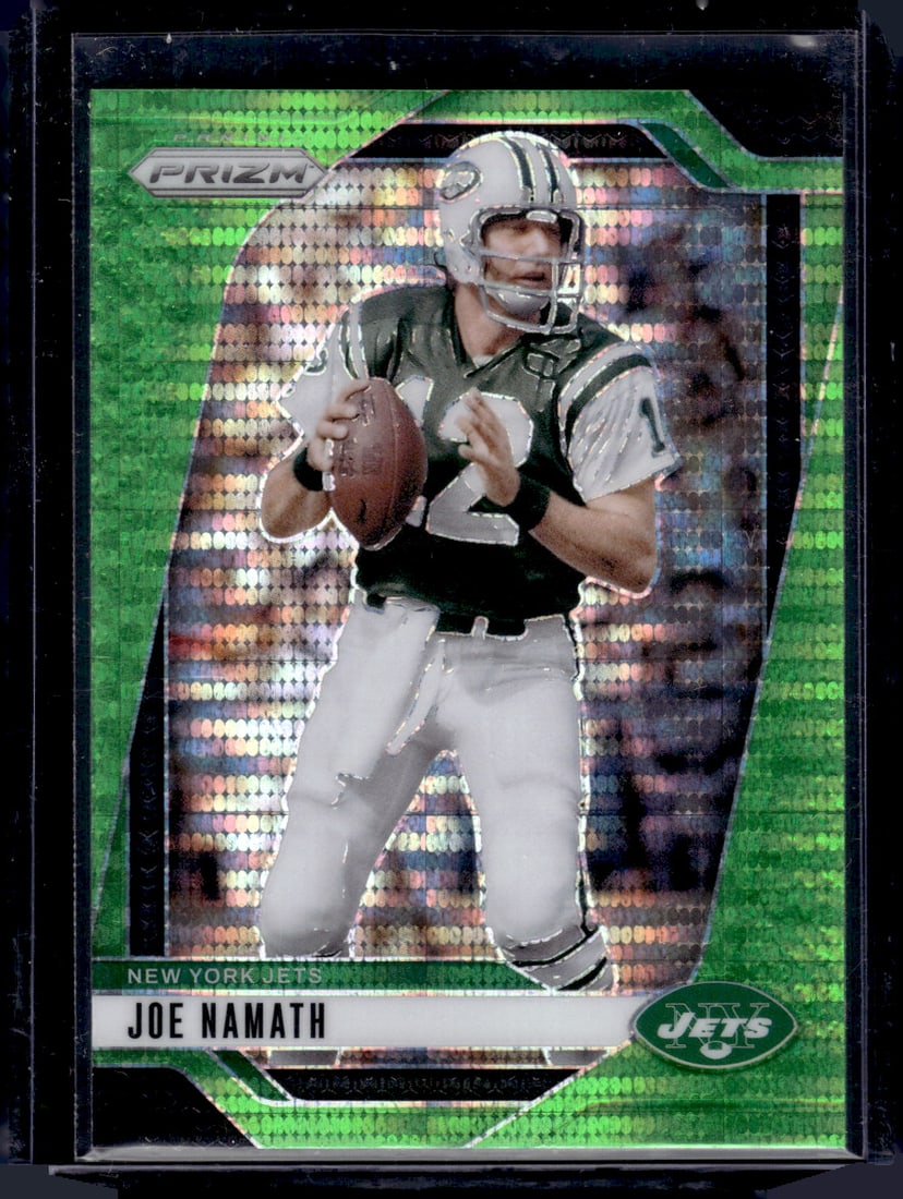 Joe Namath Neon Green Pulsar Prizm 2024 Panini Prizm #228: Joe Namath Neon Green Pulsar Prizm 2024 Panini Prizm #228