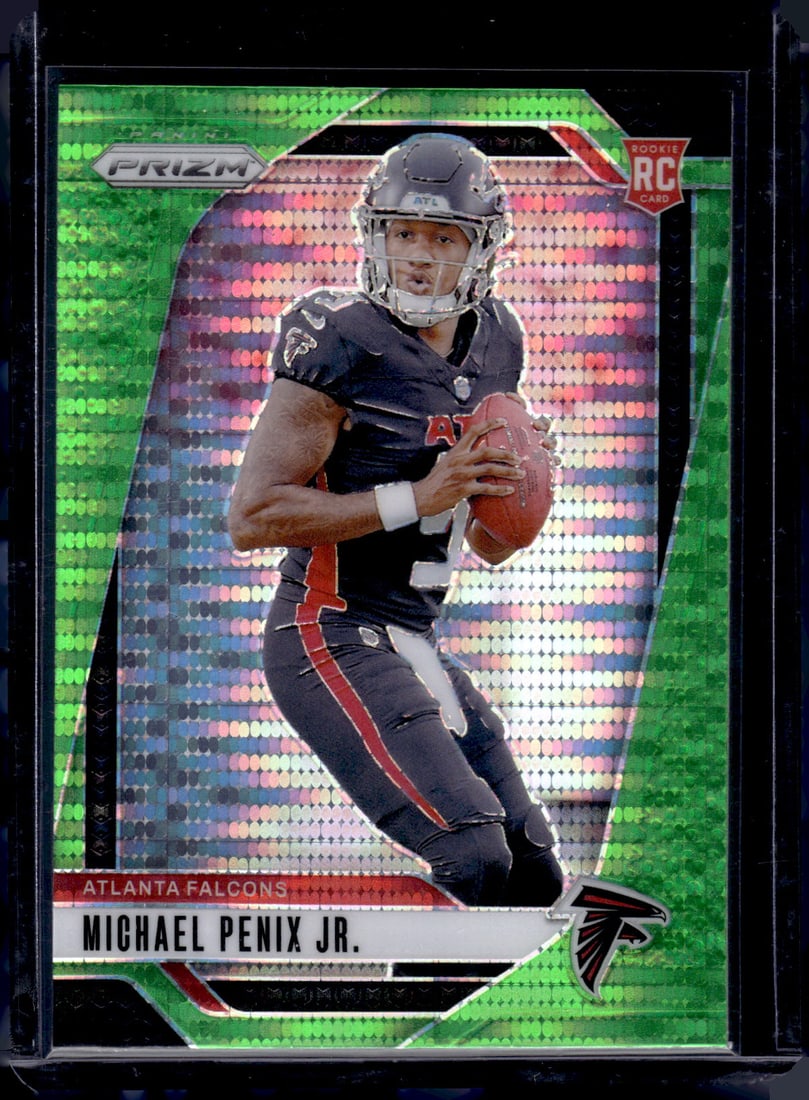 Michael Penix Jr. Neon Green Pulsar Prizm RC 2024 Panini Prizm #378: Michael Penix Jr. Neon Green Pulsar Prizm RC 2024 Panini Prizm #378