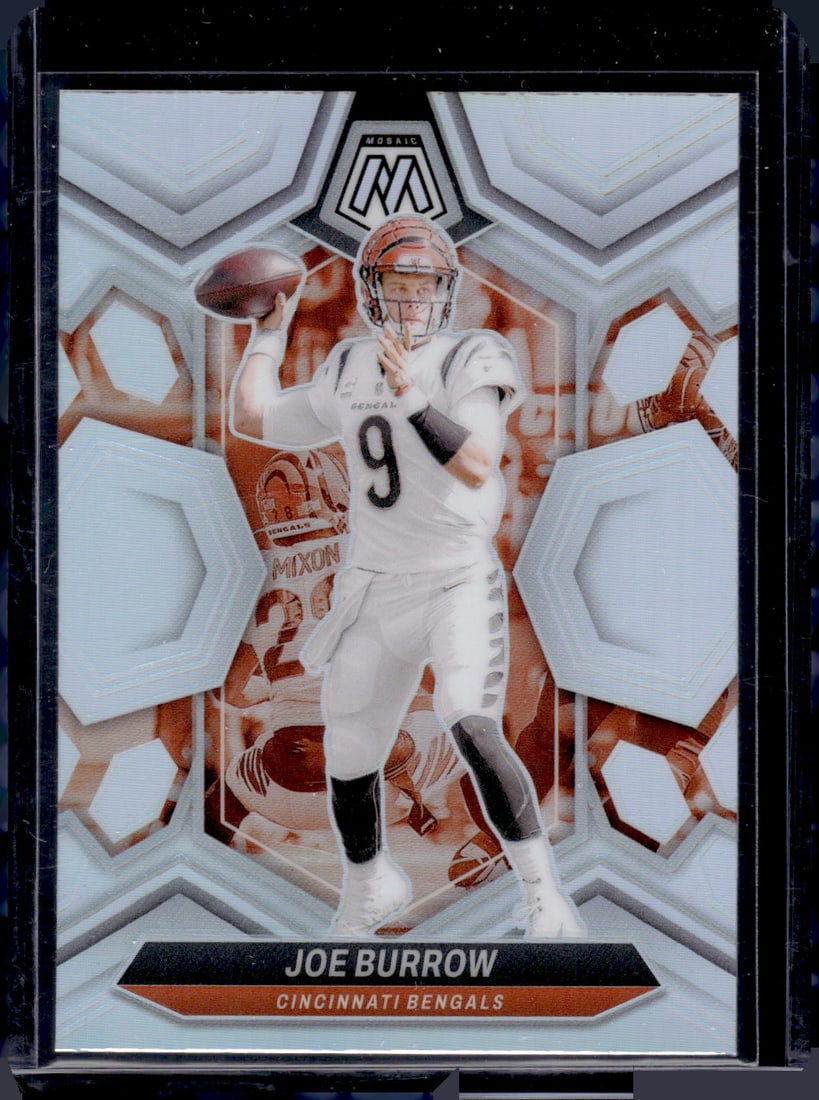 Joe Burrow Silver Prizm 2024 Panini Mosaic #43 (1 of 2)