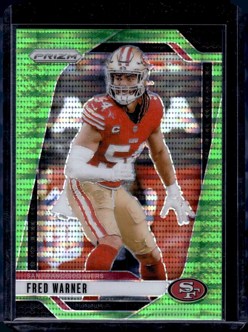 Fred Warner Neon Green Pulsar Prizm 2024 Panini Prizm #255: Fred Warner Neon Green Pulsar Prizm 2024 Panini Prizm #255