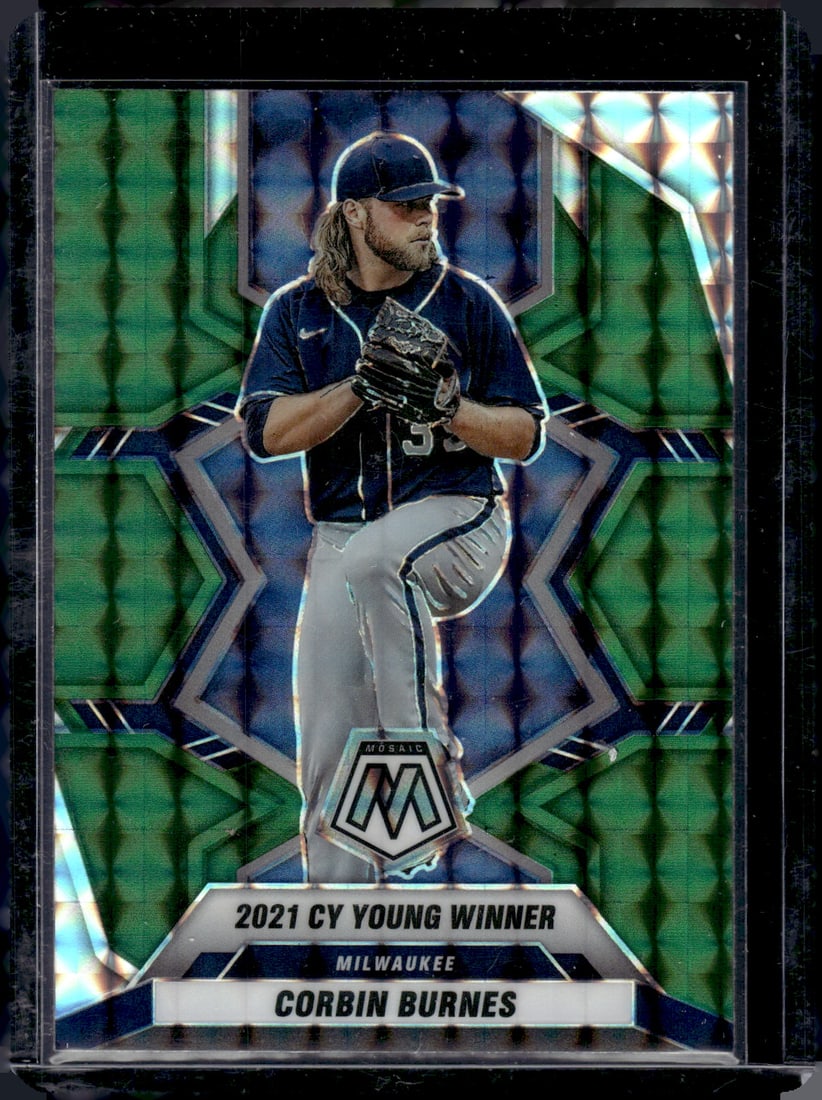 Corbin Burnes Green Mosaic Prizm 2022 Panini Mosaic #283: Corbin Burnes Green Mosaic Prizm 2022 Panini Mosaic #283