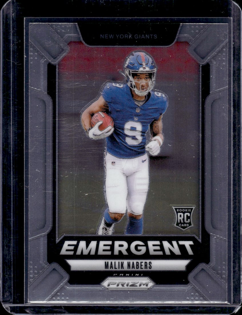 Malik Nabers Emergent RC 2024 Panini Prizm #6: Malik Nabers Emergent RC 2024 Panini Prizm #6