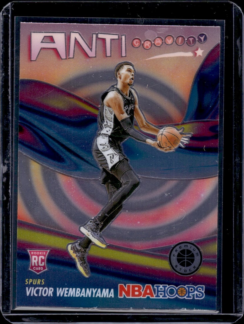 Victor Wembanyama Anti Gravity RC 2023-24 Panini Premium Stock #5: Victor Wembanyama Anti Gravity RC 2023-24 Panini Premium Stock #5